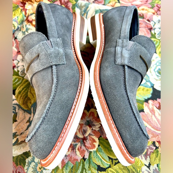 Kenneth Cole Reaction Klay Flex Penny Gray Suede Men's Loafers NWOT - Picture 5 of 9